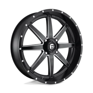 Fuel UTV – D538 MAVERICK – Black – 24″x7″ 13mm – Summer Wheels – D5382470A644